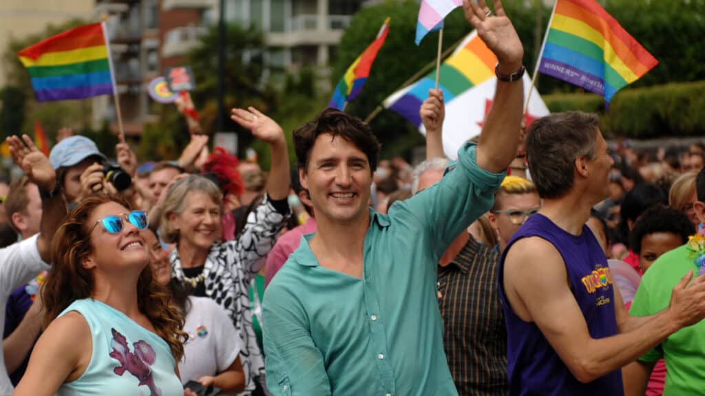 Canada pride march.