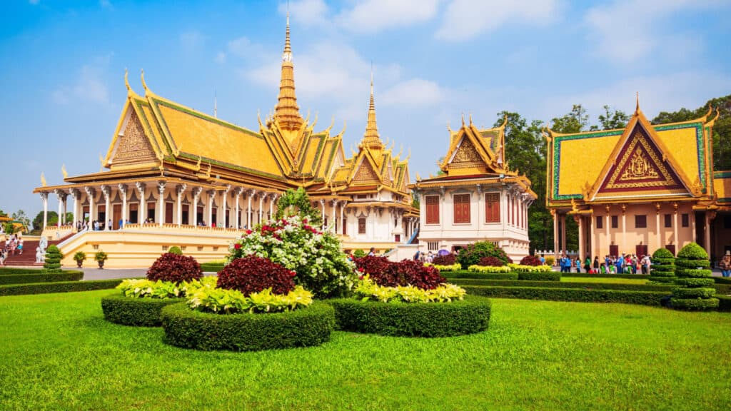 Royal palace in Cambodia. 