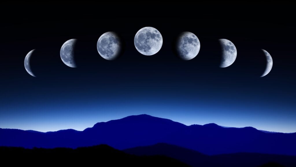Moon phases. 