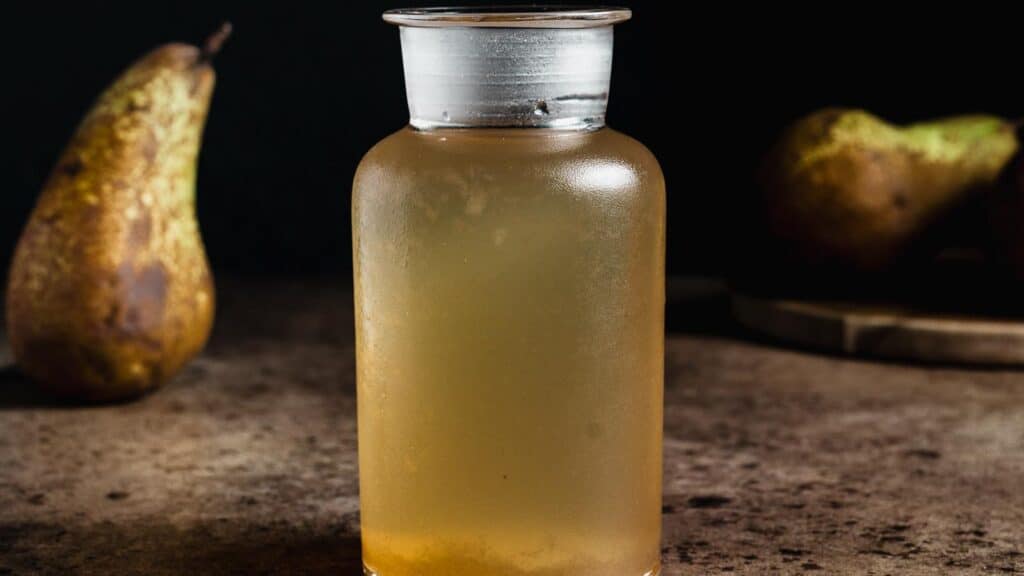 Pear simple syrup.