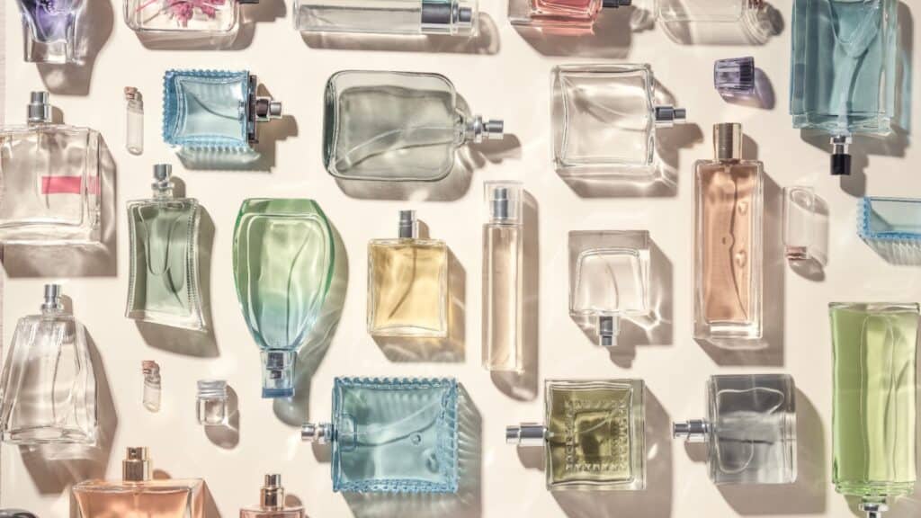 Perfume bottles. 