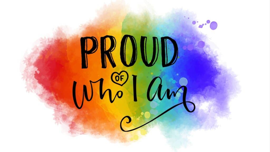 Proud of who I am. 