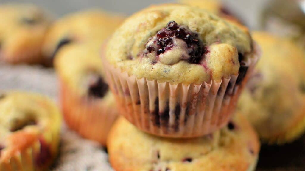 Blackberry muffins.