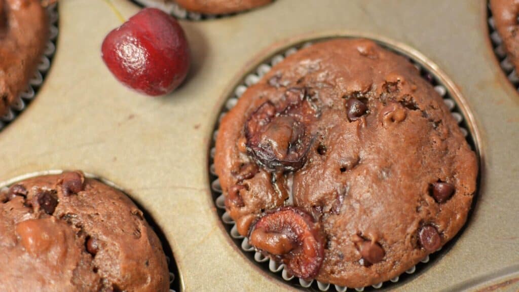 cherry chocolate muffin.