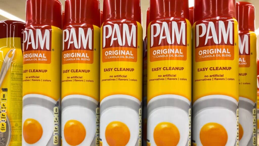 PAM nonstick spray.