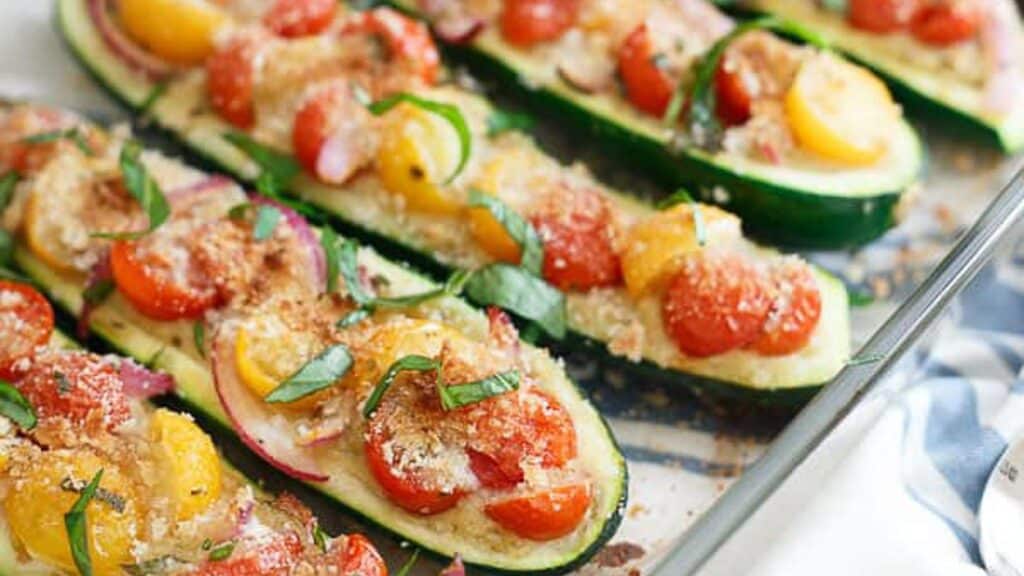 Bruschetta-Hummus-Stuffed-Zucchini.