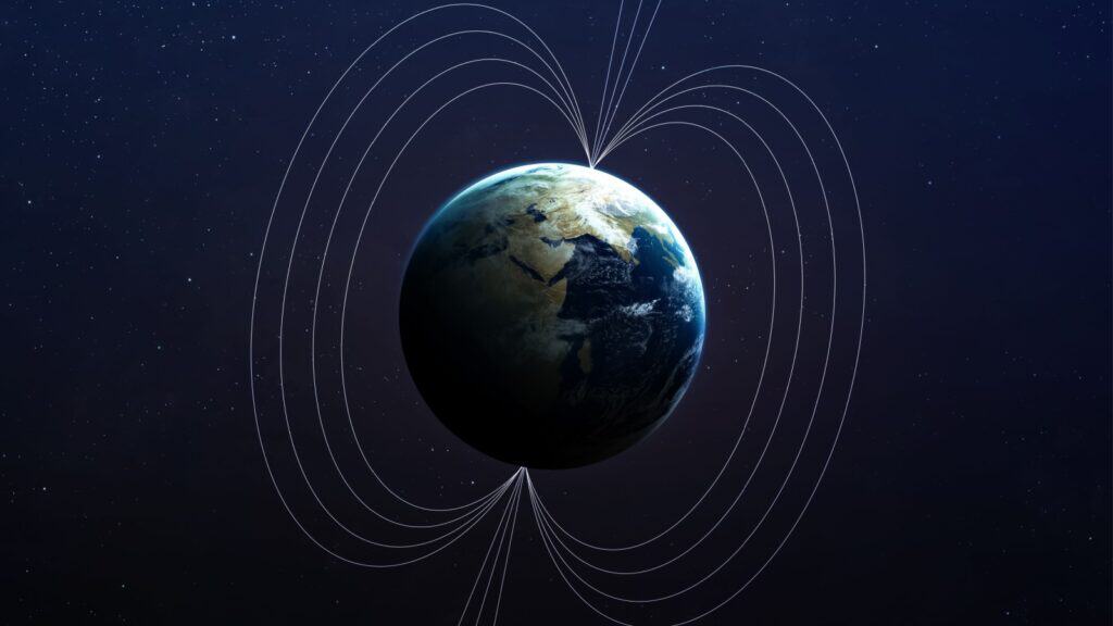 Earth magnetic field. 