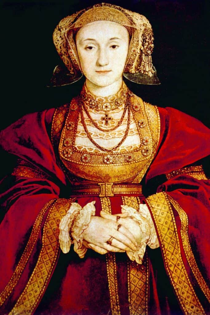 Queen Anne of Cleves (1515-1557), fourth wife of Henry VIII. Portrait by Hans Holbein the Younger, 1539.