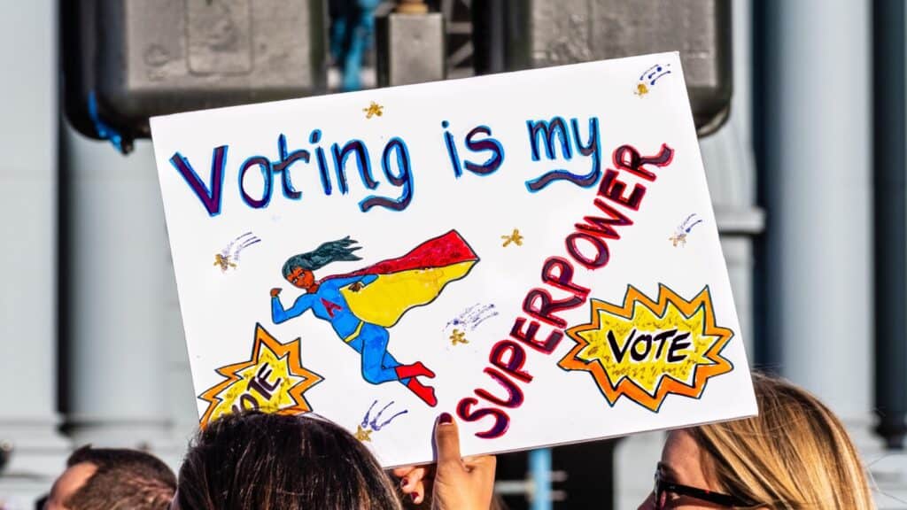 Voting is my superpower. 