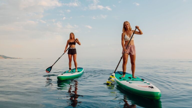 paddle boarding.