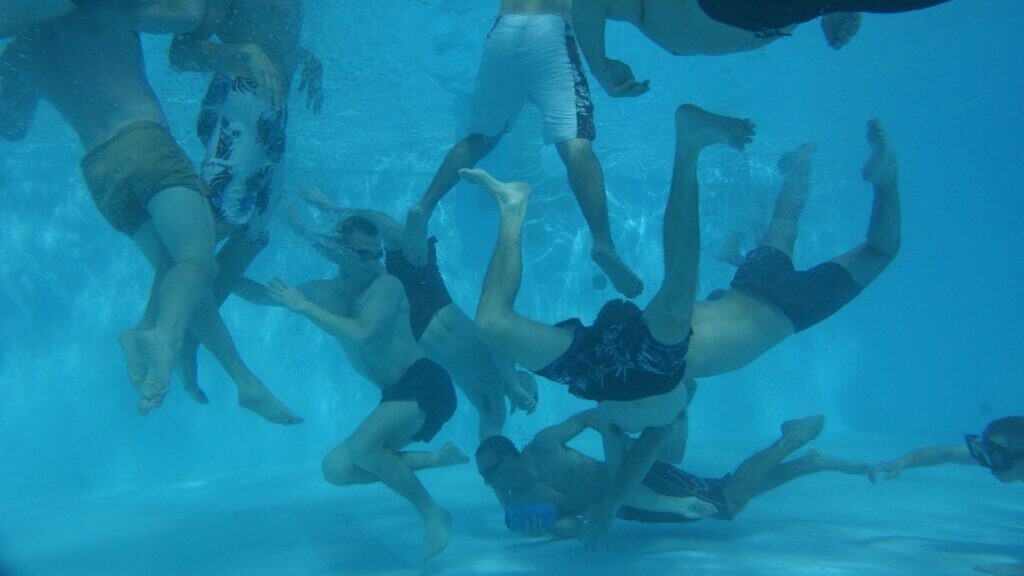 underwater hockey. 