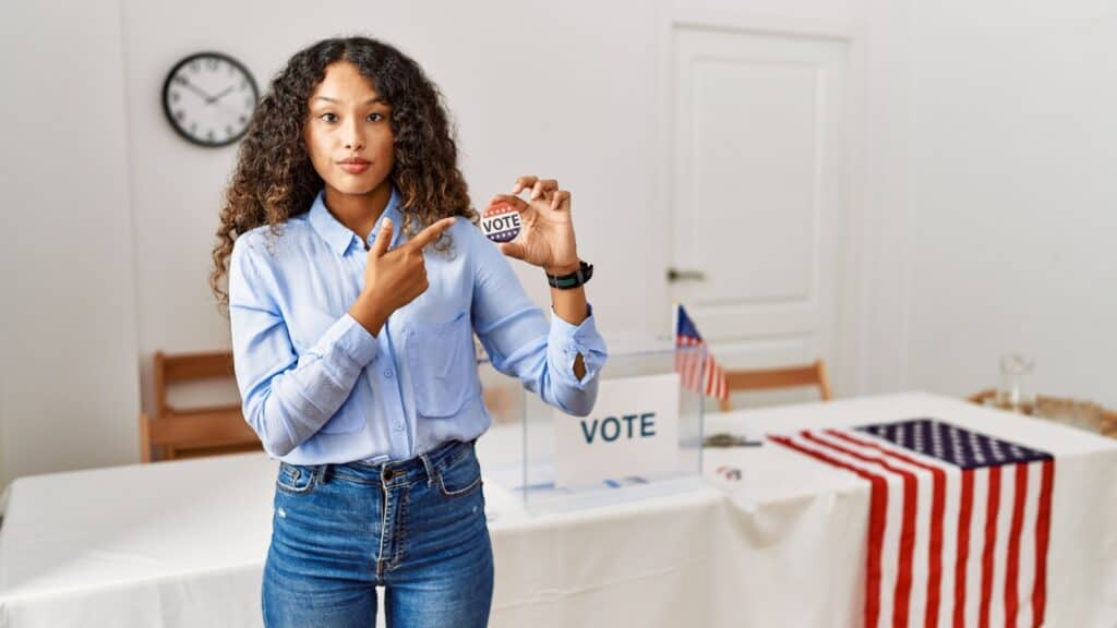 woman voter.