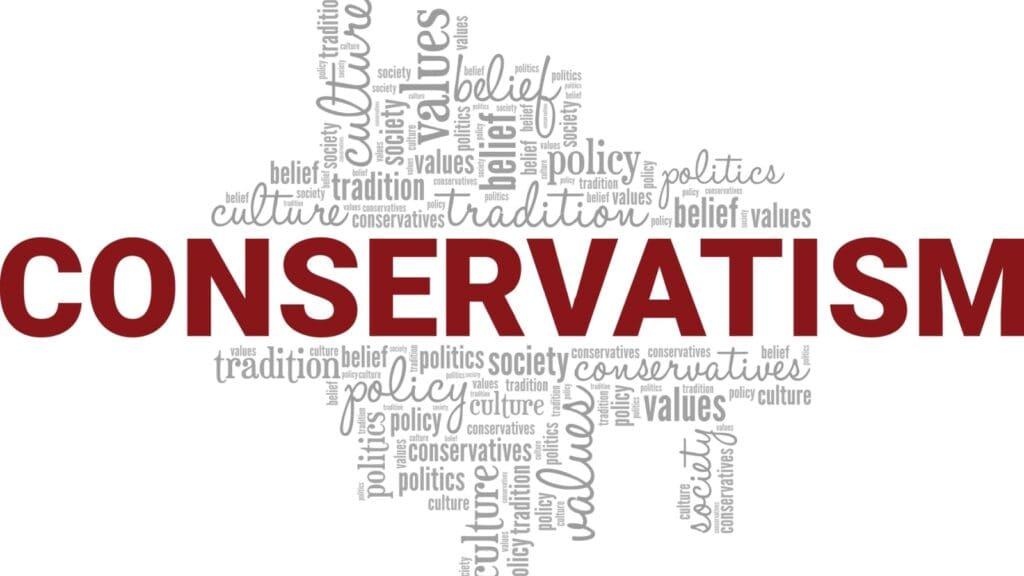 Conservatism word cloud.