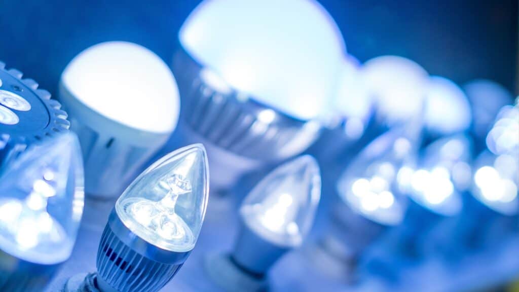 LED bulbs. 