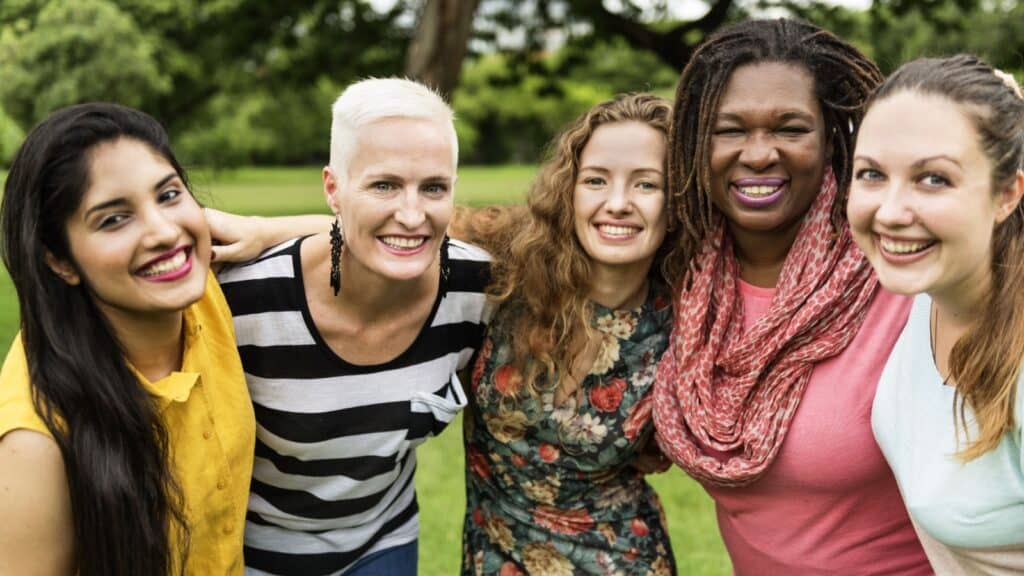 group of women.