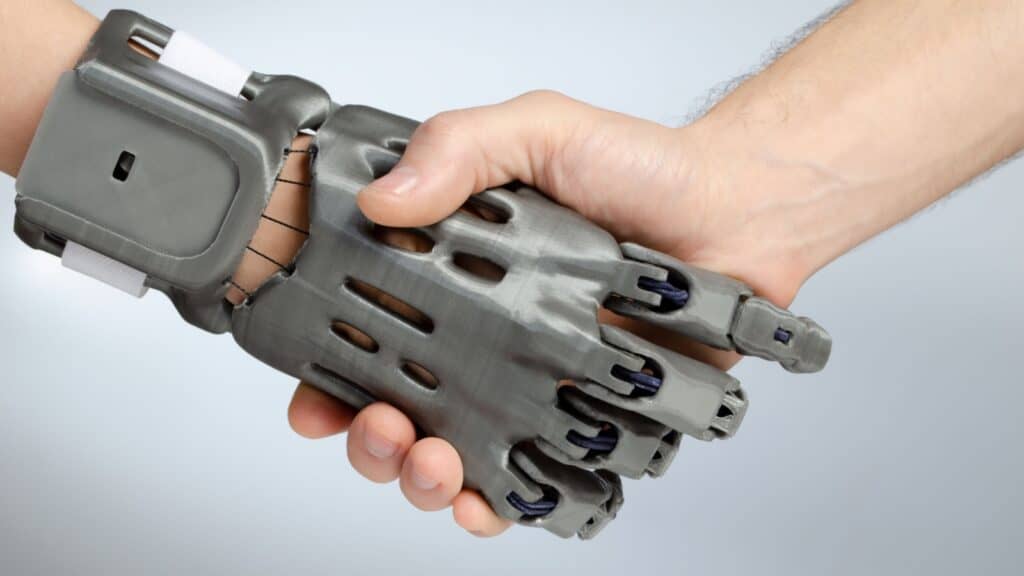 3D printed prosthetic.