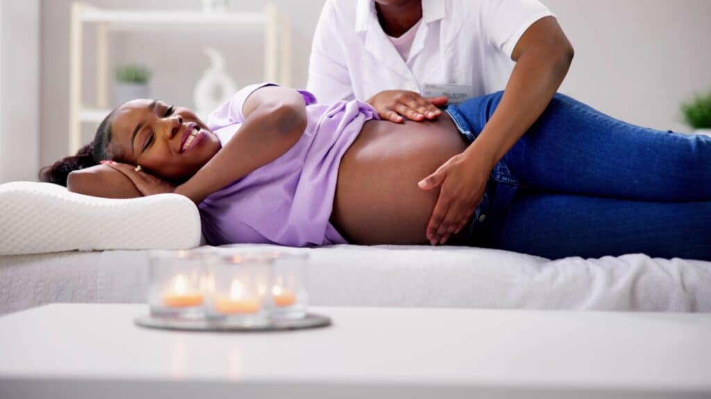 Prenatal massage. 