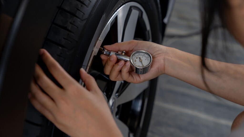 check tire pressure. 