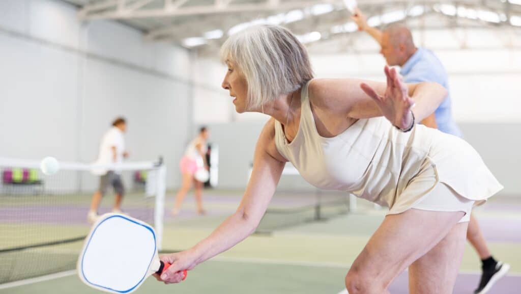 seniors pickleball. 