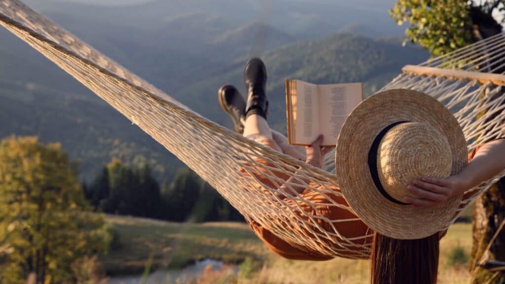 woman reading. 